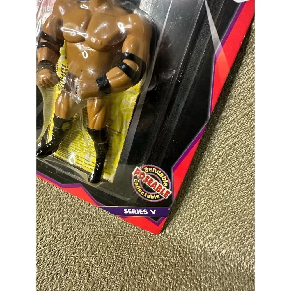 WWF WWE 1999 The Rock Justoys Series V Bend-Ems Wrestling Figure ITEM# 12684